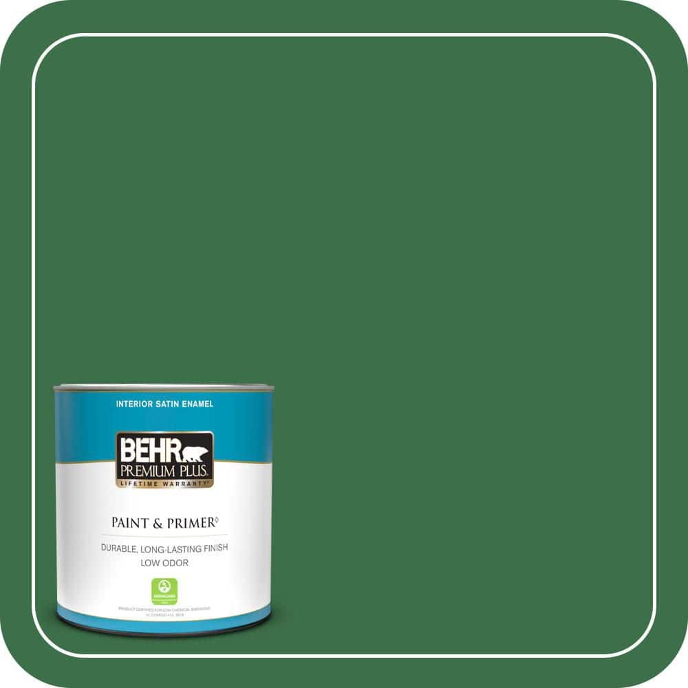 BEHR PREMIUM PLUS #S-H-450 Parsley Sprig Flat Low Odor & Primer (1)