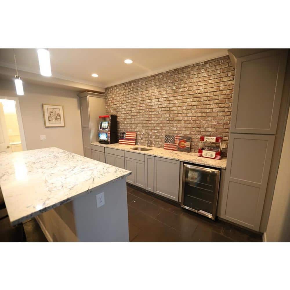 GenStone 22.5 in. 11.75 in. Brick Veneer Siding Half Panel (2)