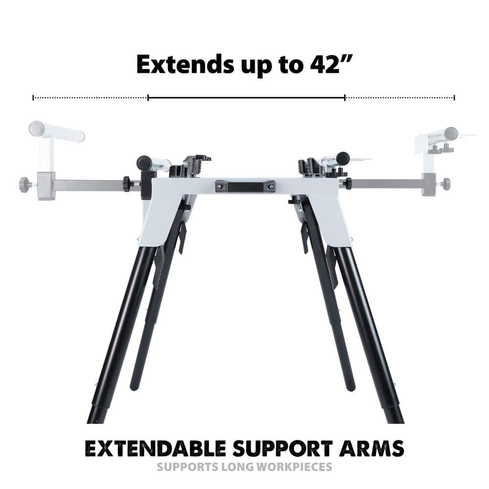 Evolution Power Tools 32-3/32 in. x 23-5/8 in. Universal Heavy-Duty Stationary Chop Saw Stand (2)