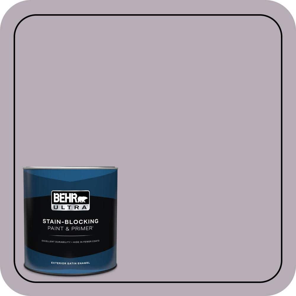 BEHR ULTRA 1 qt. #670F-4 Silverberry Satin Enamel Exterior Paint & Primer (1)