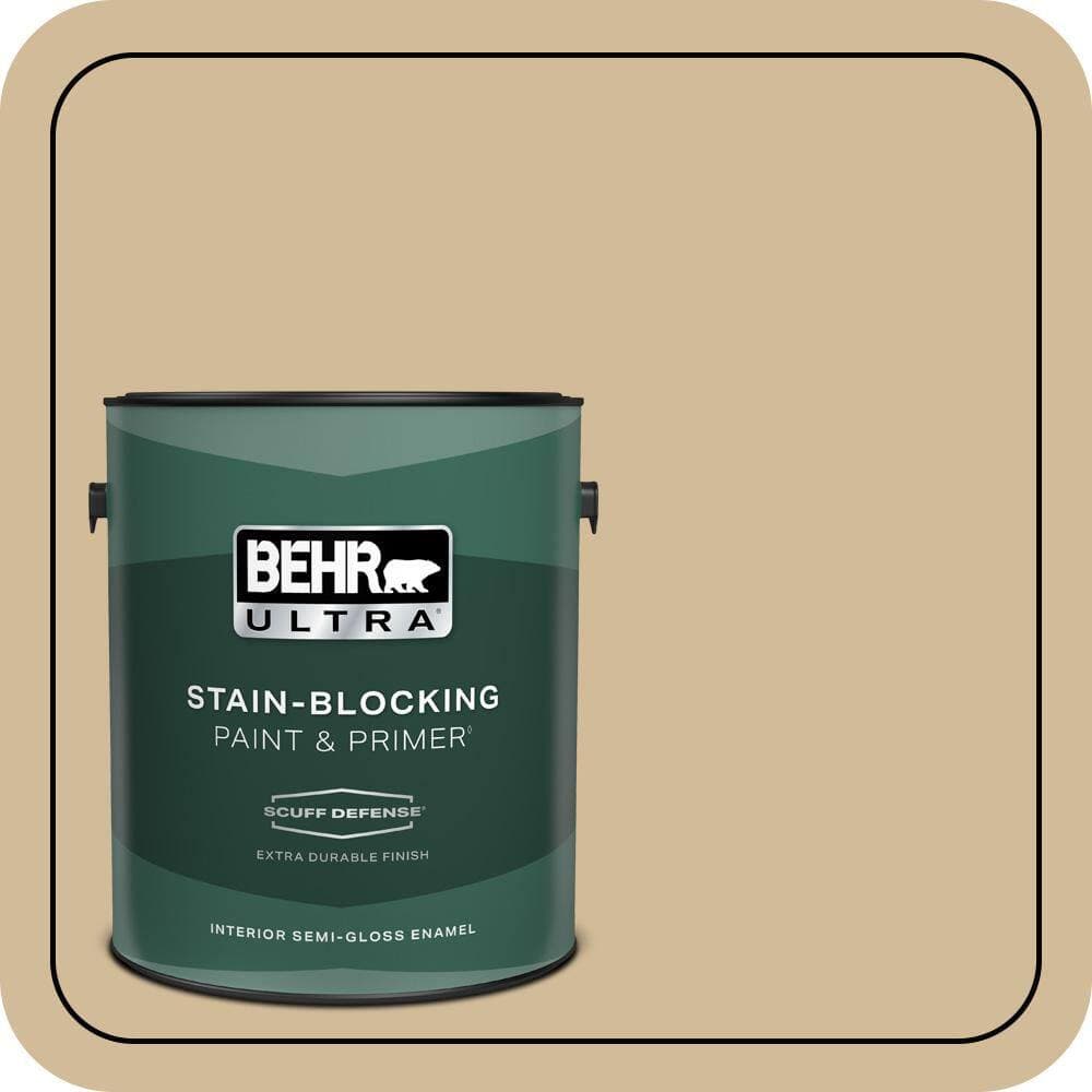 BEHR ULTRA 1 gal. #N290-4 Curious Collection Extra Durable Semi-Gloss Enamel Interior Paint & Primer (1)
