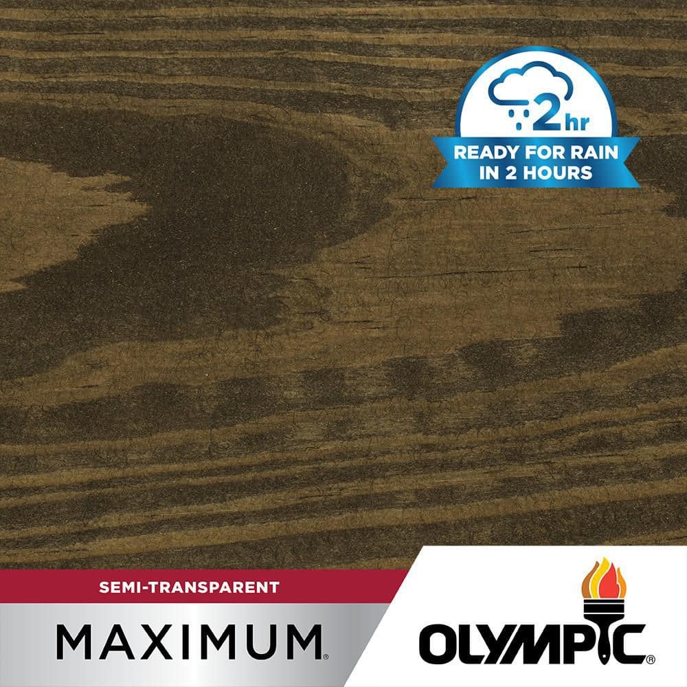 Unbranded Maximum 8 oz. ST-2014 Ebony Semi-Transparent Exterior Stain and Sealer in 1- Low VOC