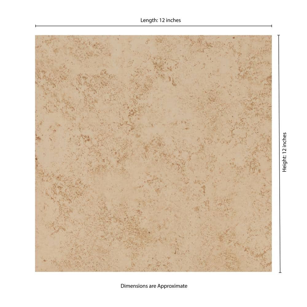 TrafficMaster Baja Beige 12 in. x 12 in. Matte Ceramic Floor and Wall Tile (1 sq. ft./Each) (4)