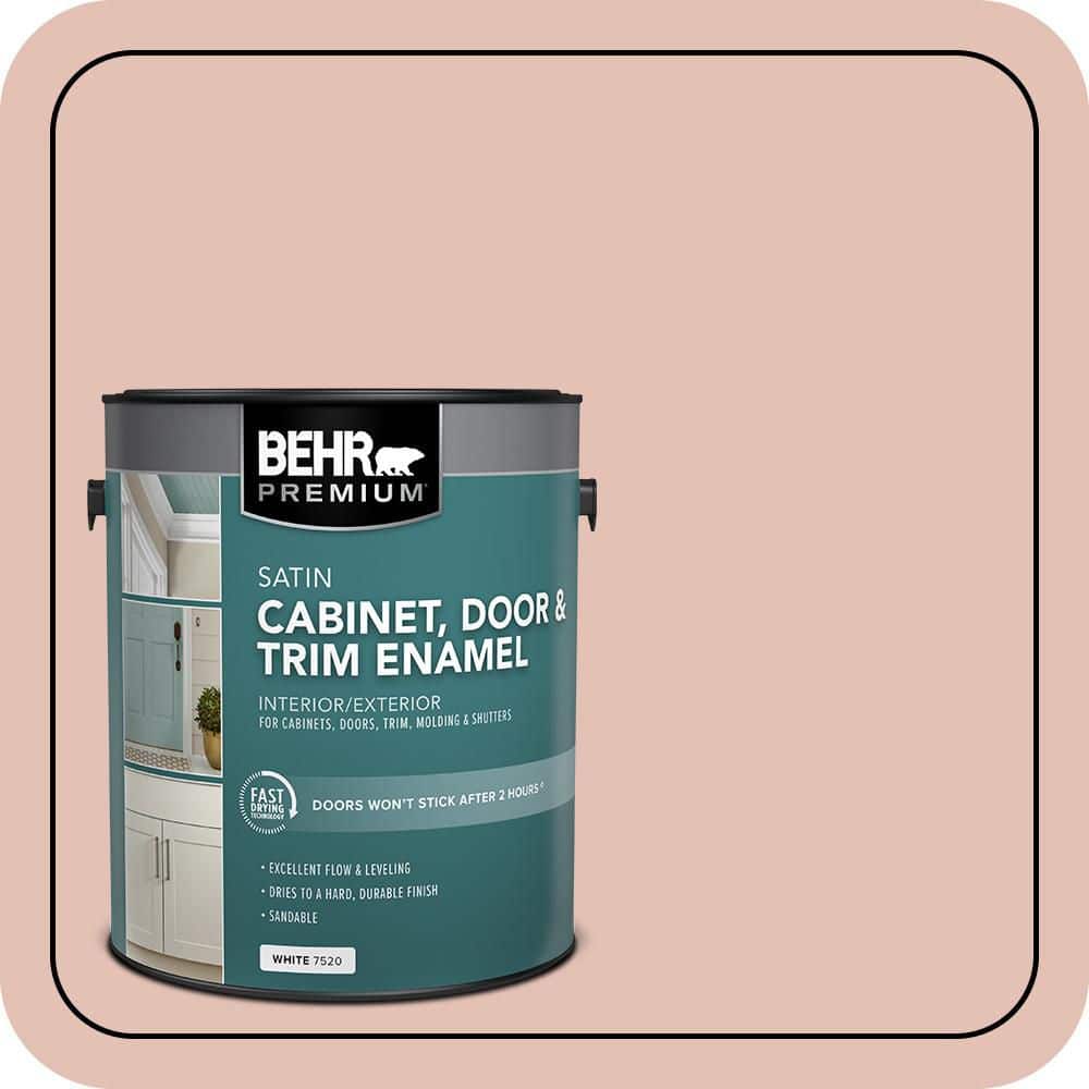 BEHR PREMIUM 1 gal. #S180-2 Sunwashed Brick Satin Enamel Interior/Exterior Cabinet, Door & Trim Paint (1)