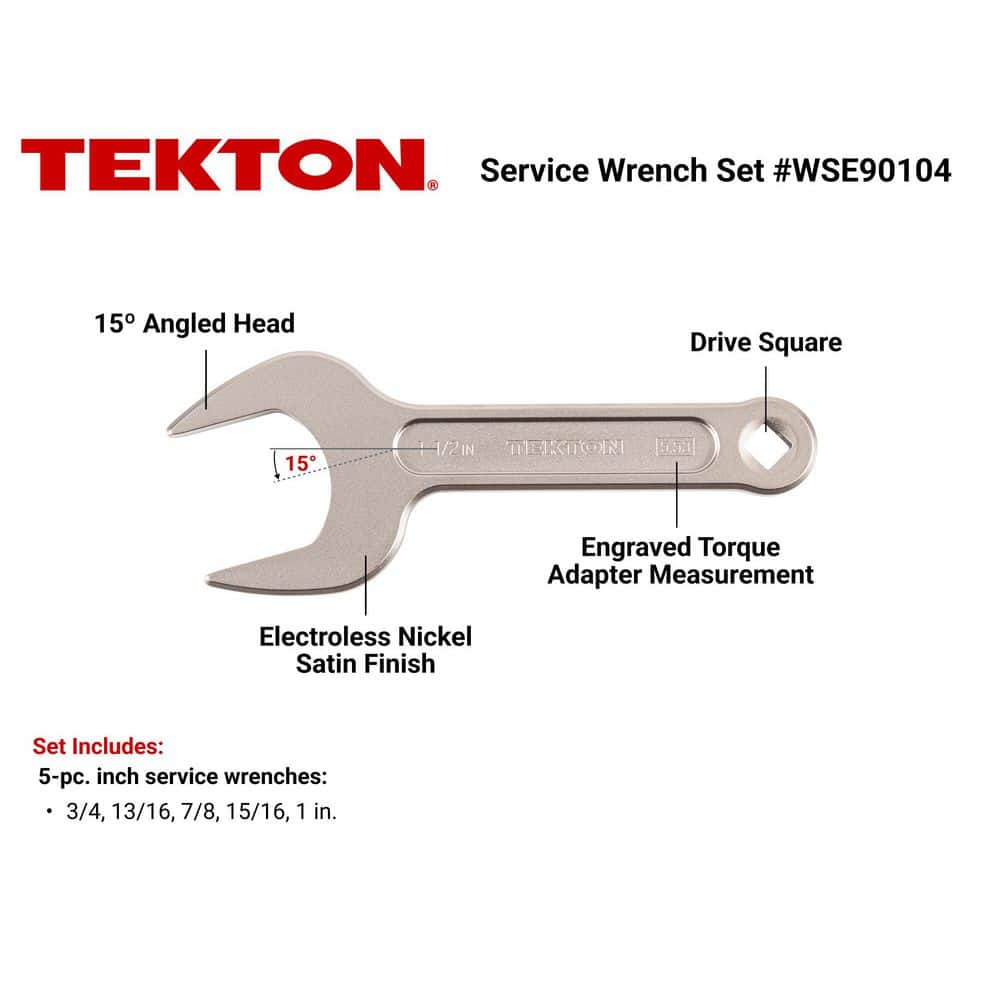 TEKTON 3/4-1 in. Service Wrench Set (5-Piece) (2)
