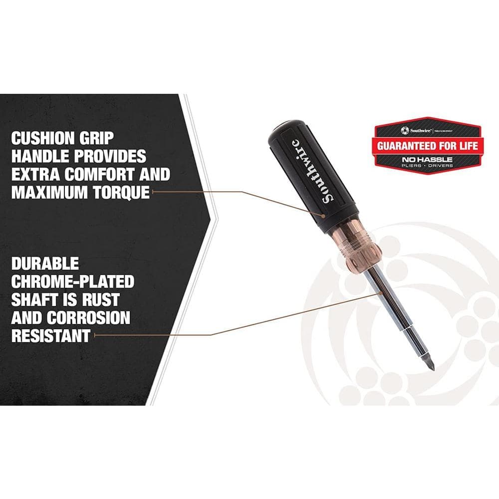 Southwire 12-In-1 Multi-Bit Screwdriver with Comfort Grip Handle (3)