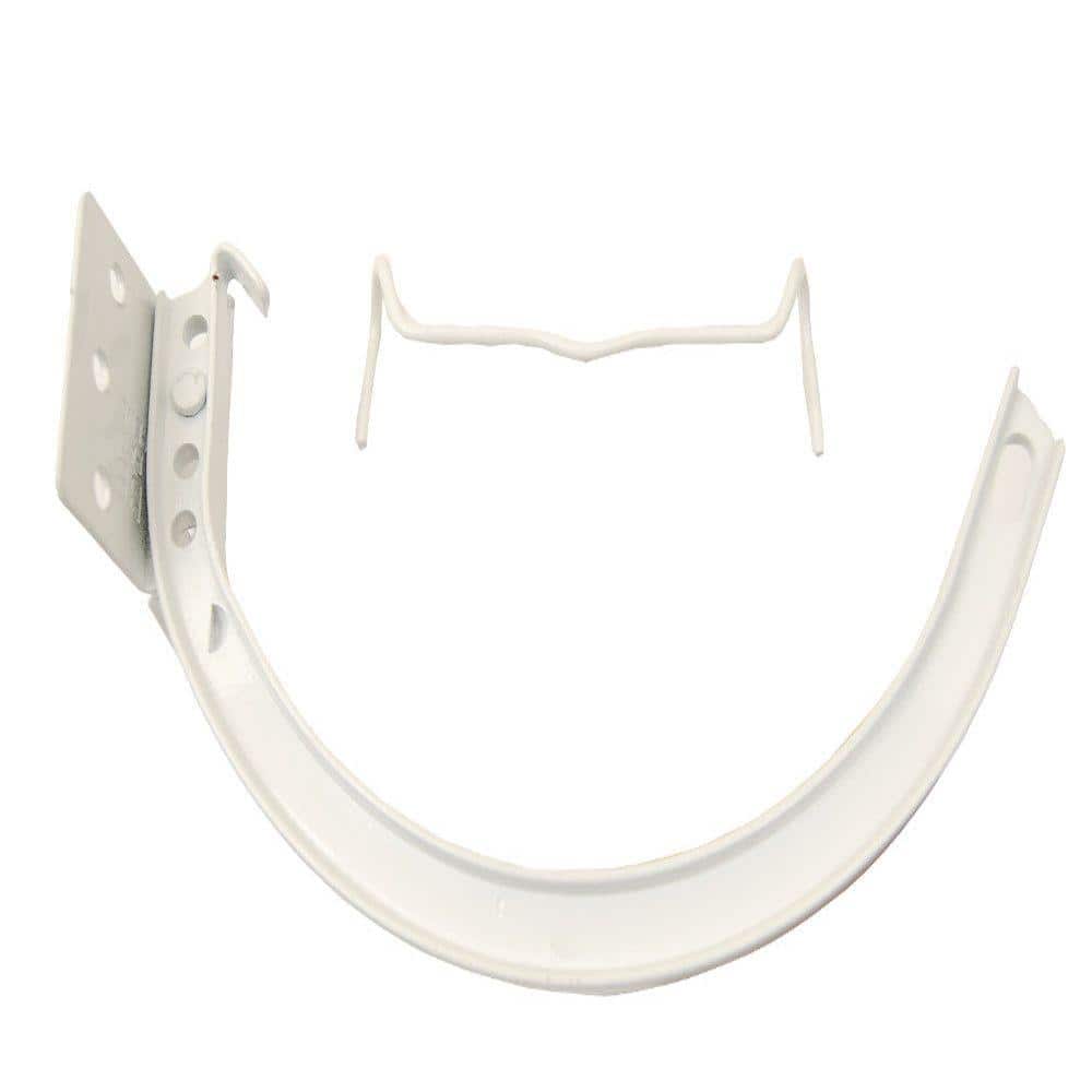 Amerimax Home Products 5 in. White Aluminum #10 Combination Circle and Shank with Spring Clip
