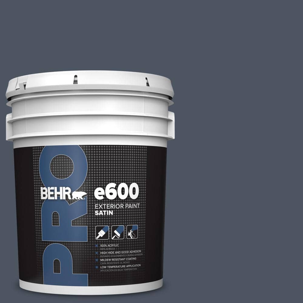 BEHR PRO 5 gal. #ECC-33-3 Dark Sea Satin Exterior Paint