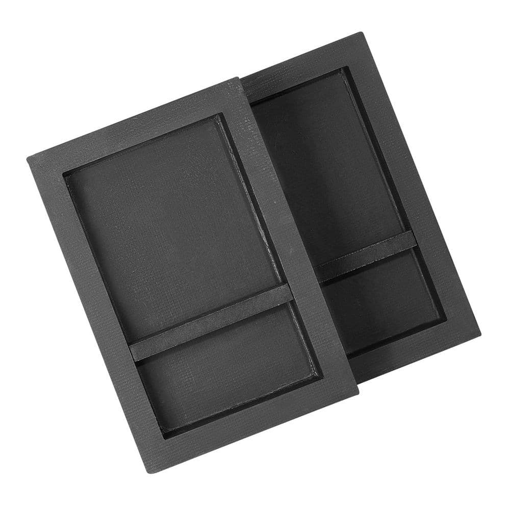 LIVIZA 32 in. W x 24 in. H x 4 in. D Plastic Recessed Shower Niche Shelf Organizer in Black (3)