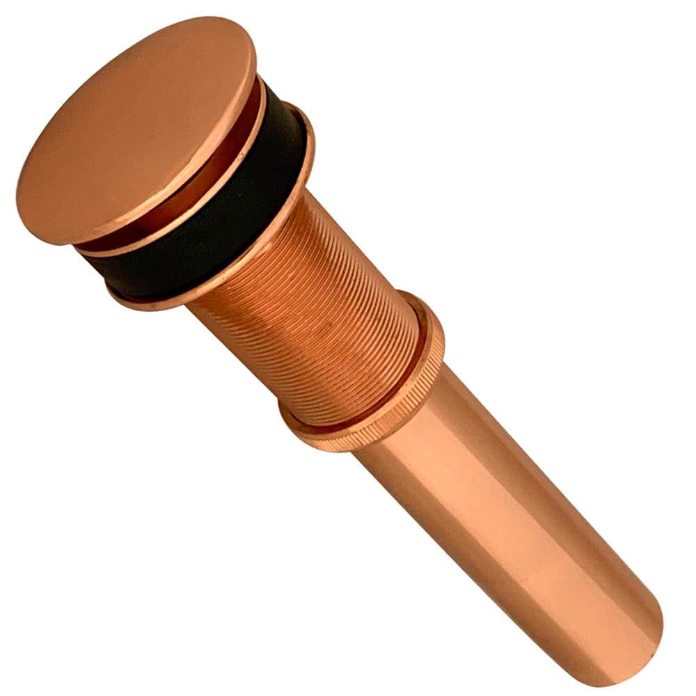 Premier Copper Products 1.5 in. Non-Overflow Pop-Up Bathroom Sink Drain, Polished Copper (1)