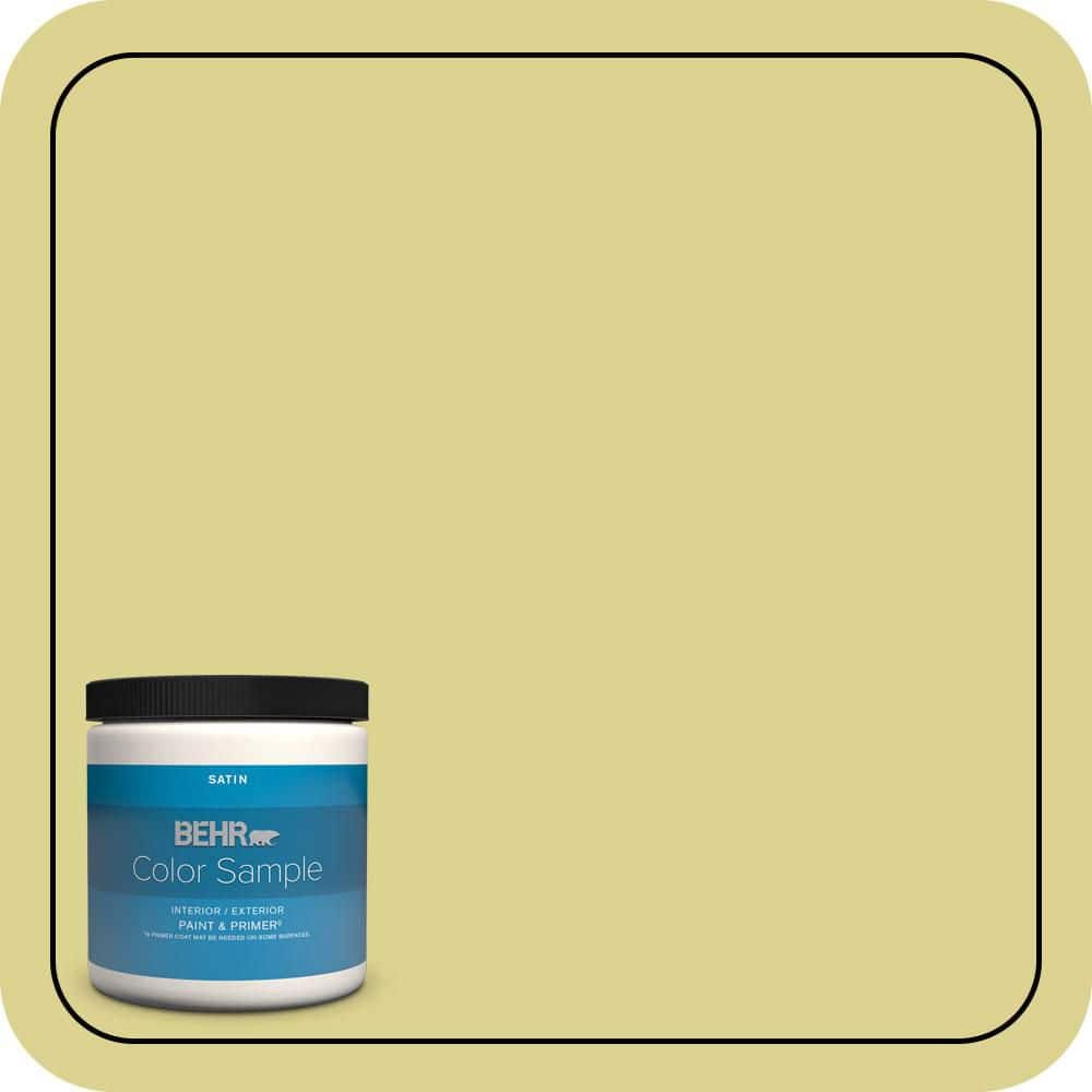 BEHR PREMIUM PLUS #T17-16 Thats My Lime Enamel Interior Stain-Blocking Paint and Primer (1)