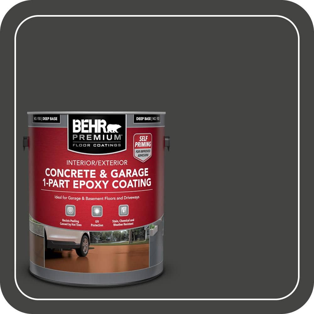 BEHR PREMIUM #PPU18-20 Self-Priming 1-Part Epoxy Satin Interior/Exterior Concrete and Garage Floor Paint (1)