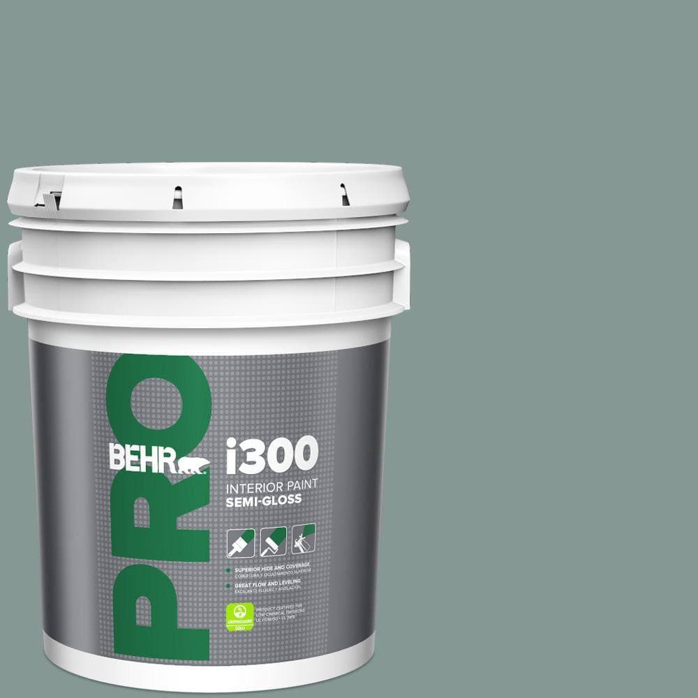 BEHR PRO 5 gal. #T18-15 In The Moment Semi-Gloss Interior Paint