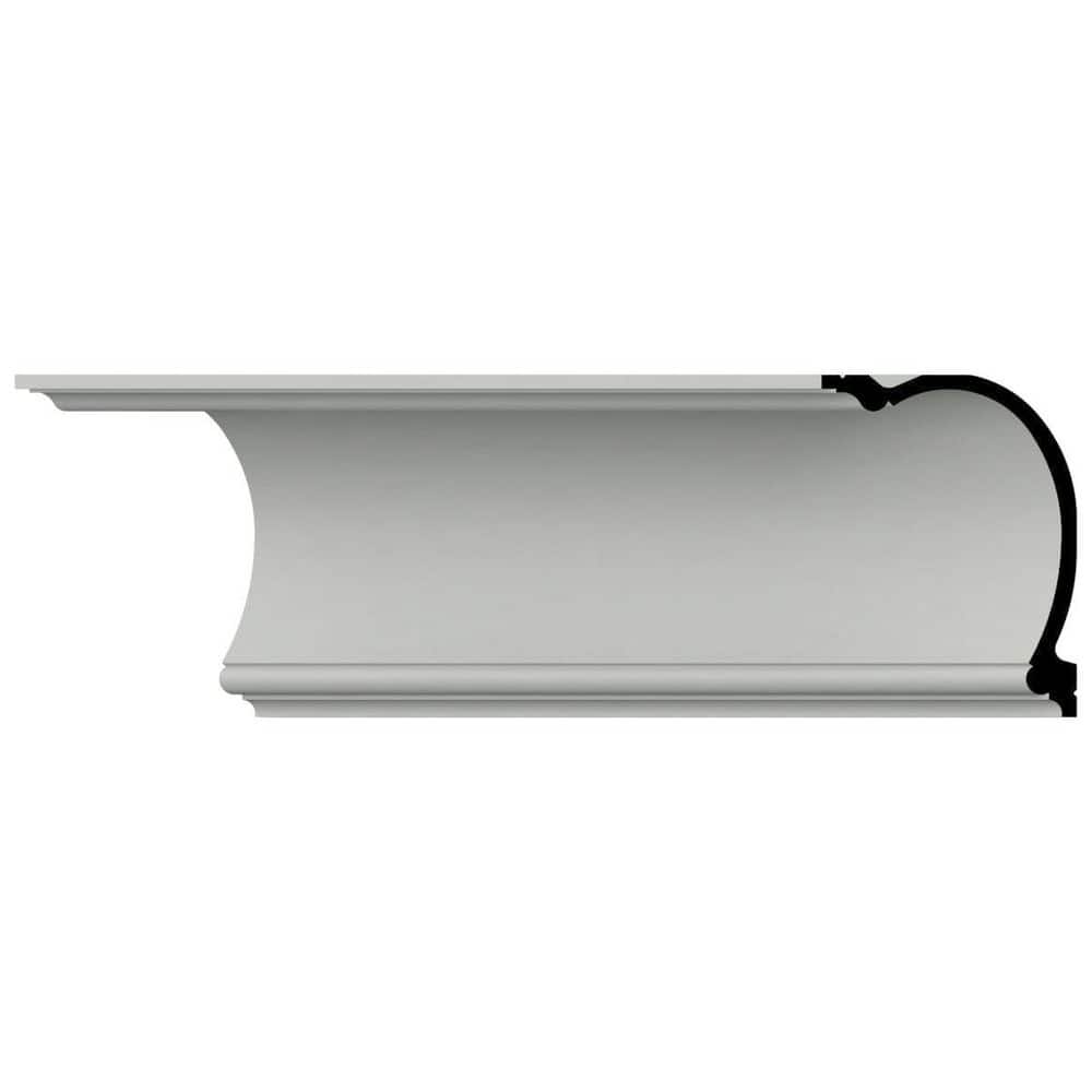 Ekena Millwork Danielle 7.875 in. D x 9.875 in. W x 96 in. L Polyurethane Crown Moulding (3)