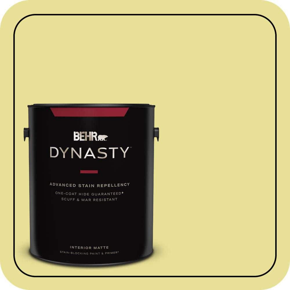 BEHR DYNASTY 1 gal. #P340-3 Reviving Green Matte Interior Stain-Blocking Paint & Primer