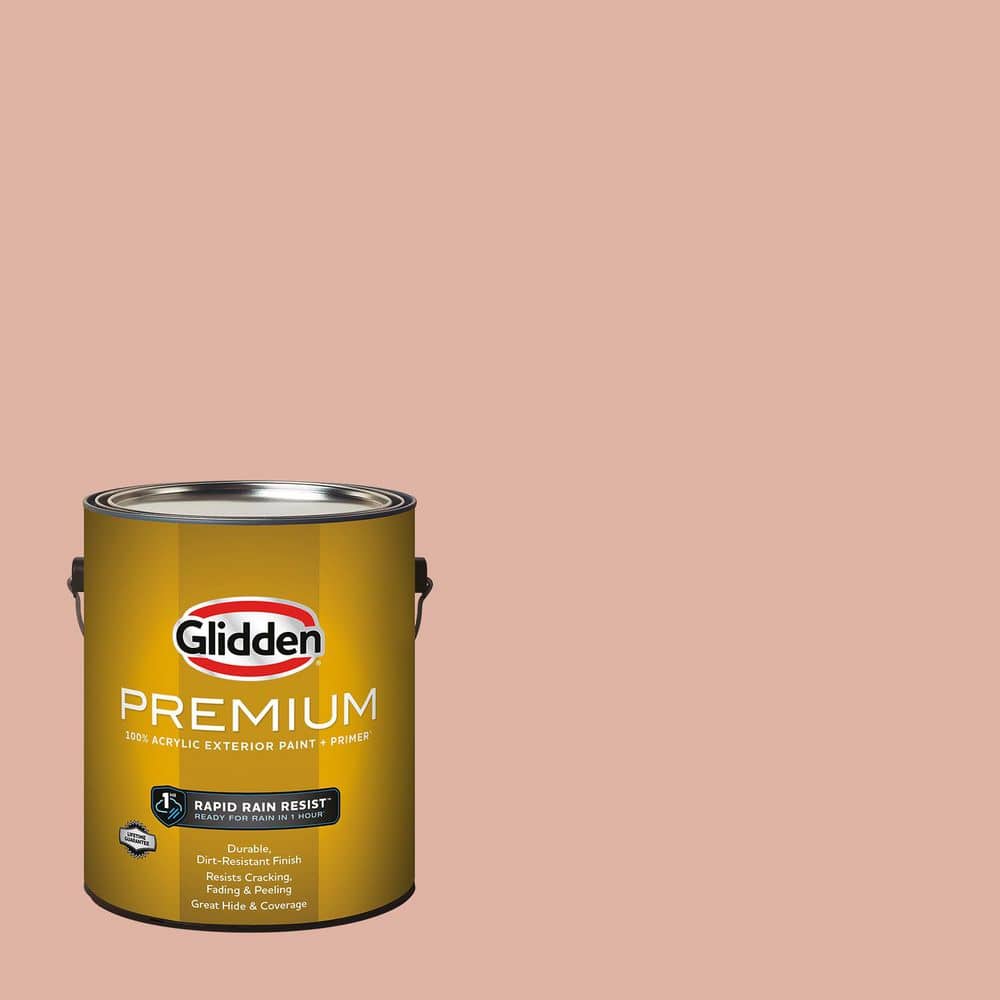 Glidden Premium 1 gal. PPG1067-4 Thankfully Flat Exterior Latex Paint