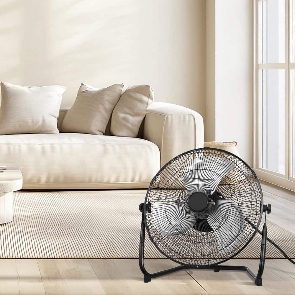 SVOPES 14 in. Floor Fan, 3 Speeds High Velocity Industrial Fan, 2560 CFM, 360° Adjustable Tilt, 2025 Update (2)