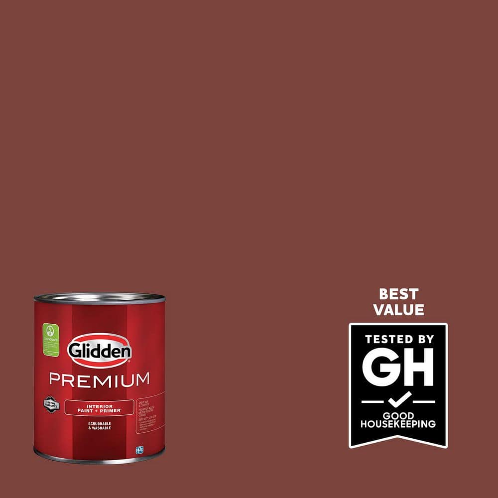 Glidden Premium 1 gal. PPG1059-7 Sweet Spiceberry Eggshell Interior Latex Paint (1)