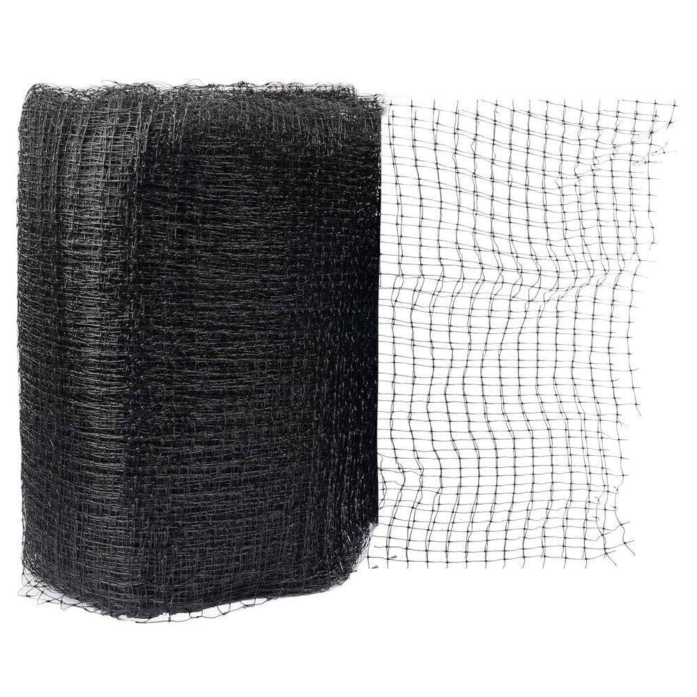 KIWDZFU Bird Netting 7 x 100 ft. Black Reusable Protective Garden Netting for Vegetables Plants Fruit Trees 50 Cable Ties (1)