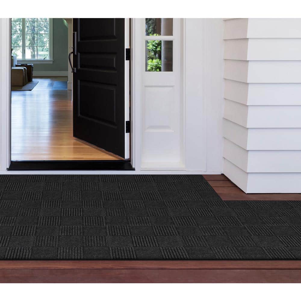TrafficMaster Charcoal - Black Residential 18 x 18 in. Peel and Stick Carpet Tile Square (18 sq. ft.) (3)