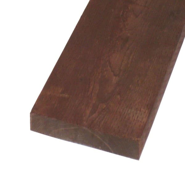 Unbranded 2 in. x 12 in. x 16 ft. Pressure-Treated Lumber Brown Stain Ground Contact WW (Actual: 1.5 in. x 11.25 in. x 192 in.) (2)