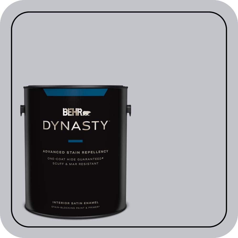 BEHR DYNASTY 1 gal. #N540-2 Glitter color Satin Enamel Interior Stain-Blocking Paint and Primer