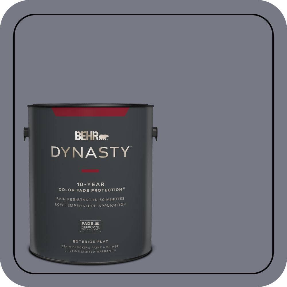 BEHR DYNASTY 1 gal. #N540-5 Infamous Flat Exterior Stain-Blocking Paint & Primer