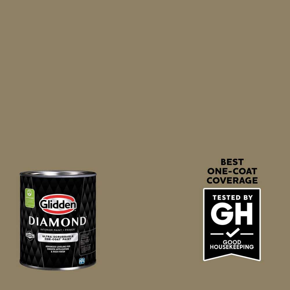 Glidden Diamond 1 qt. PPG1026-6 Bronze Statue Eggshell Interior Paint with Primer