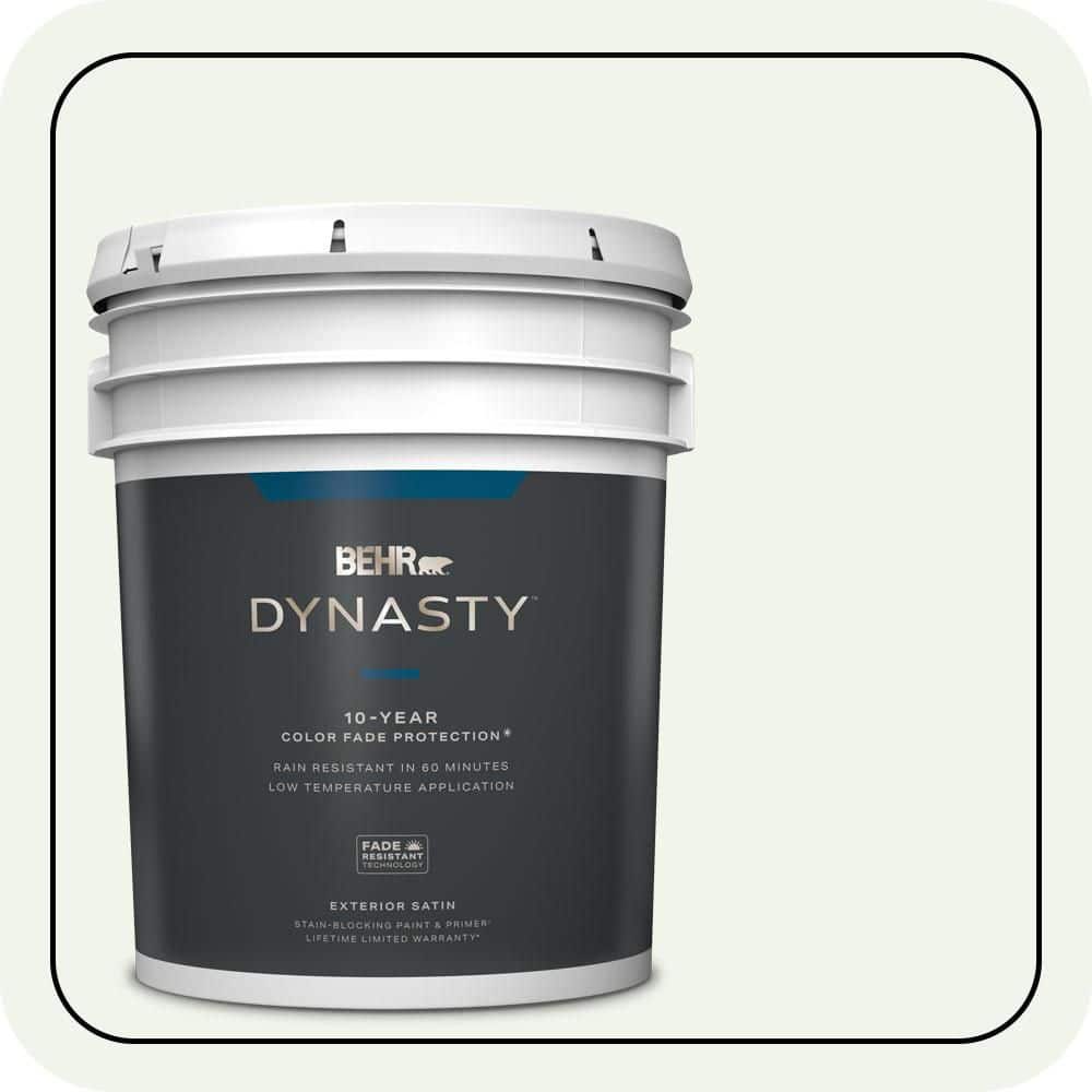 BEHR DYNASTY 5 gal. #W-B-510 Frosted Juniper Satin Enamel Exterior Stain-Blocking Paint & Primer