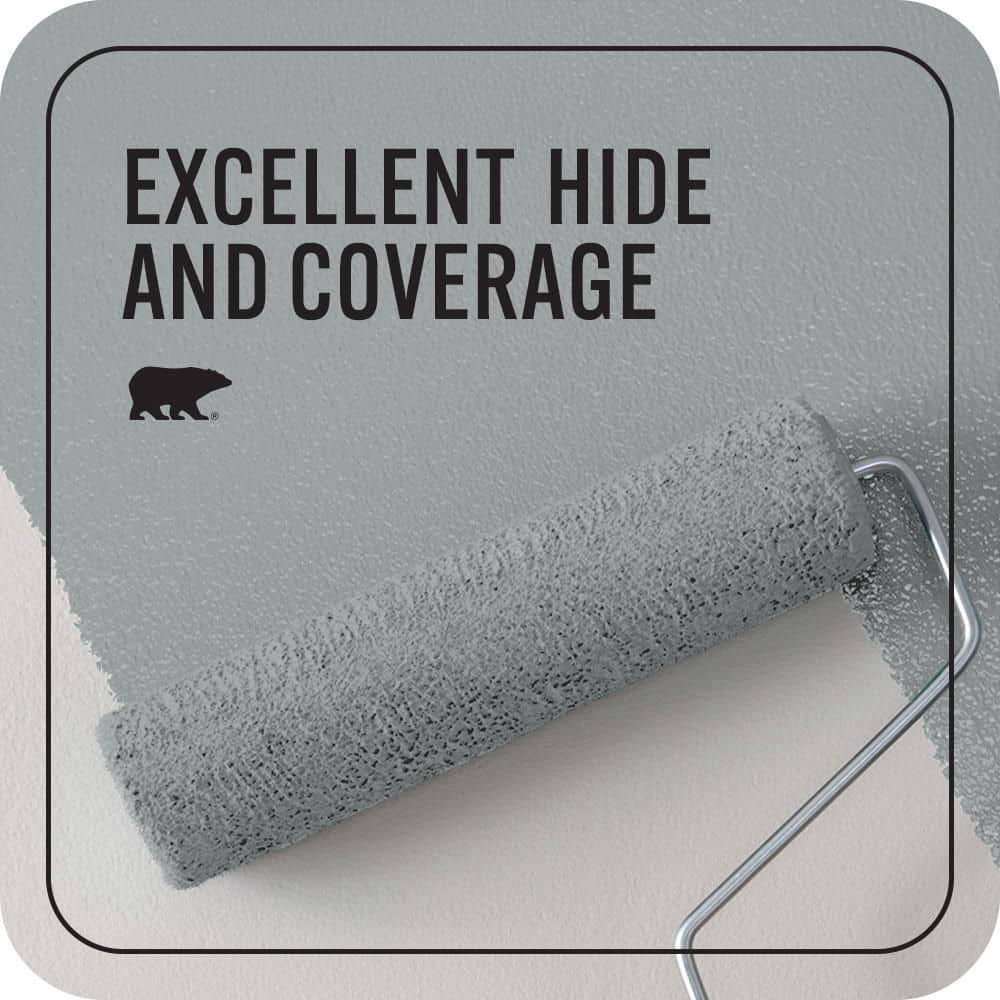 BEHR PREMIUM PLUS #MQ5-30 Silent Film Interior/Exterior Paint & Primer Color Sample (4)
