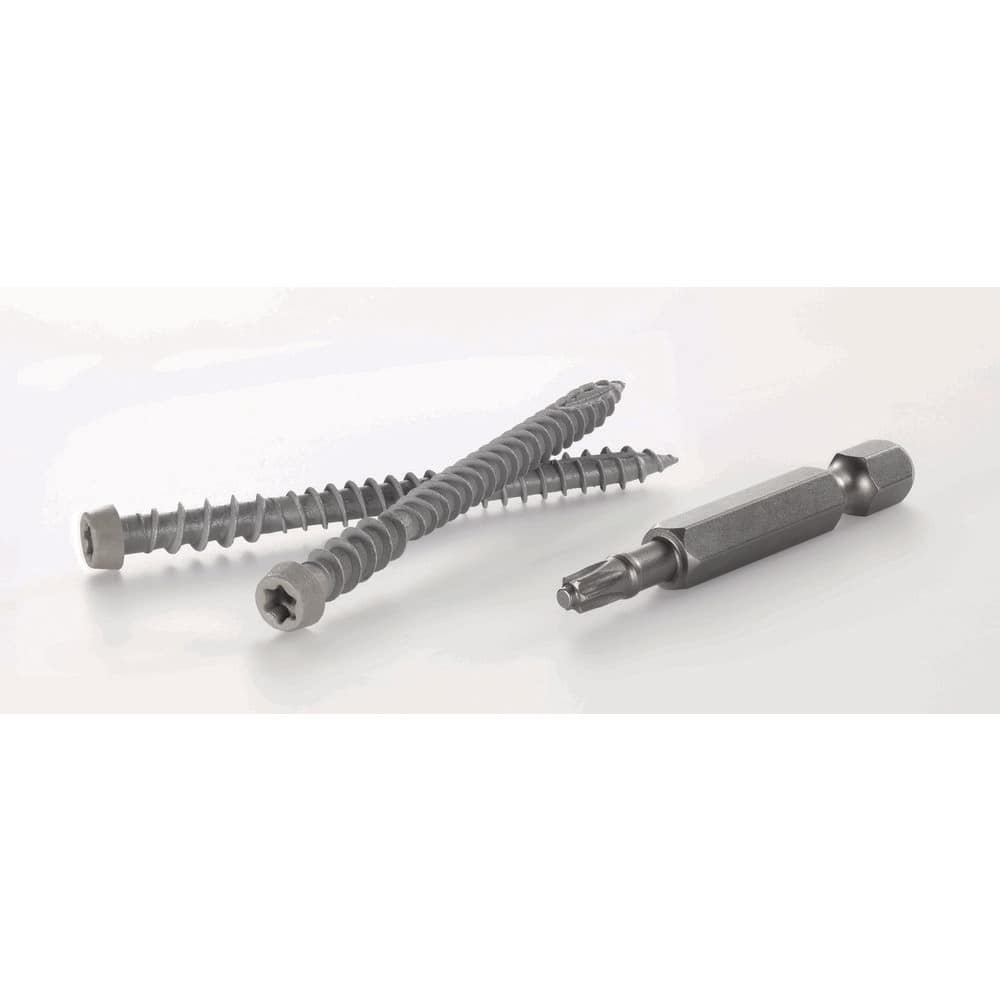 FastenMaster 2-1/2 in. Light Gray Torx Trim Head TrapEase Composite Deck Screws (75 Pack) (2)