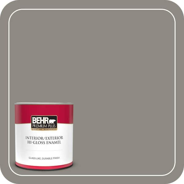 BEHR PREMIUM PLUS #BXC-55 Concrete Sidewalk Enamel Interior Stain-Blocking Paint & Primer (2)