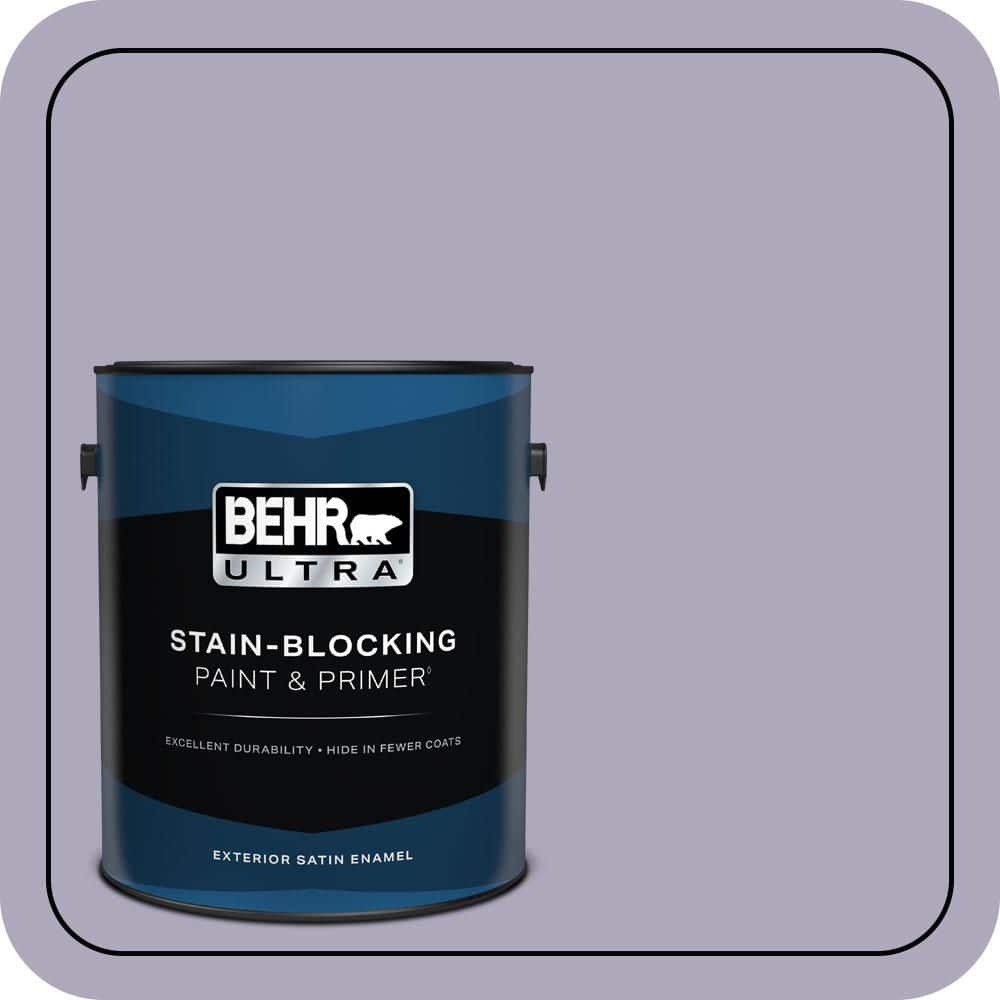 BEHR ULTRA 1 gal. #650E-3 Plum Blossom Satin Enamel Exterior Paint & Primer
