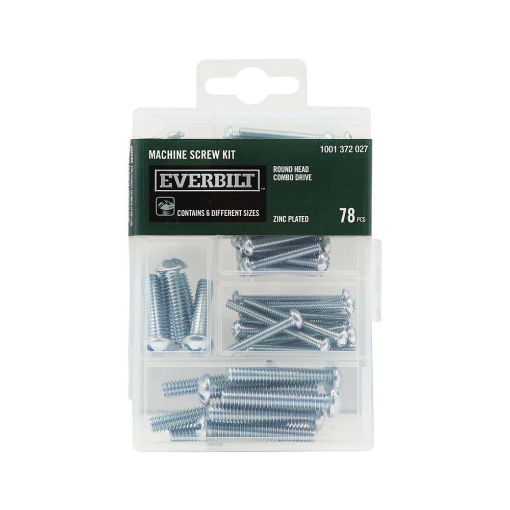 Everbilt 78-Piece Zinc-Plated Machine Screw Kit (2)