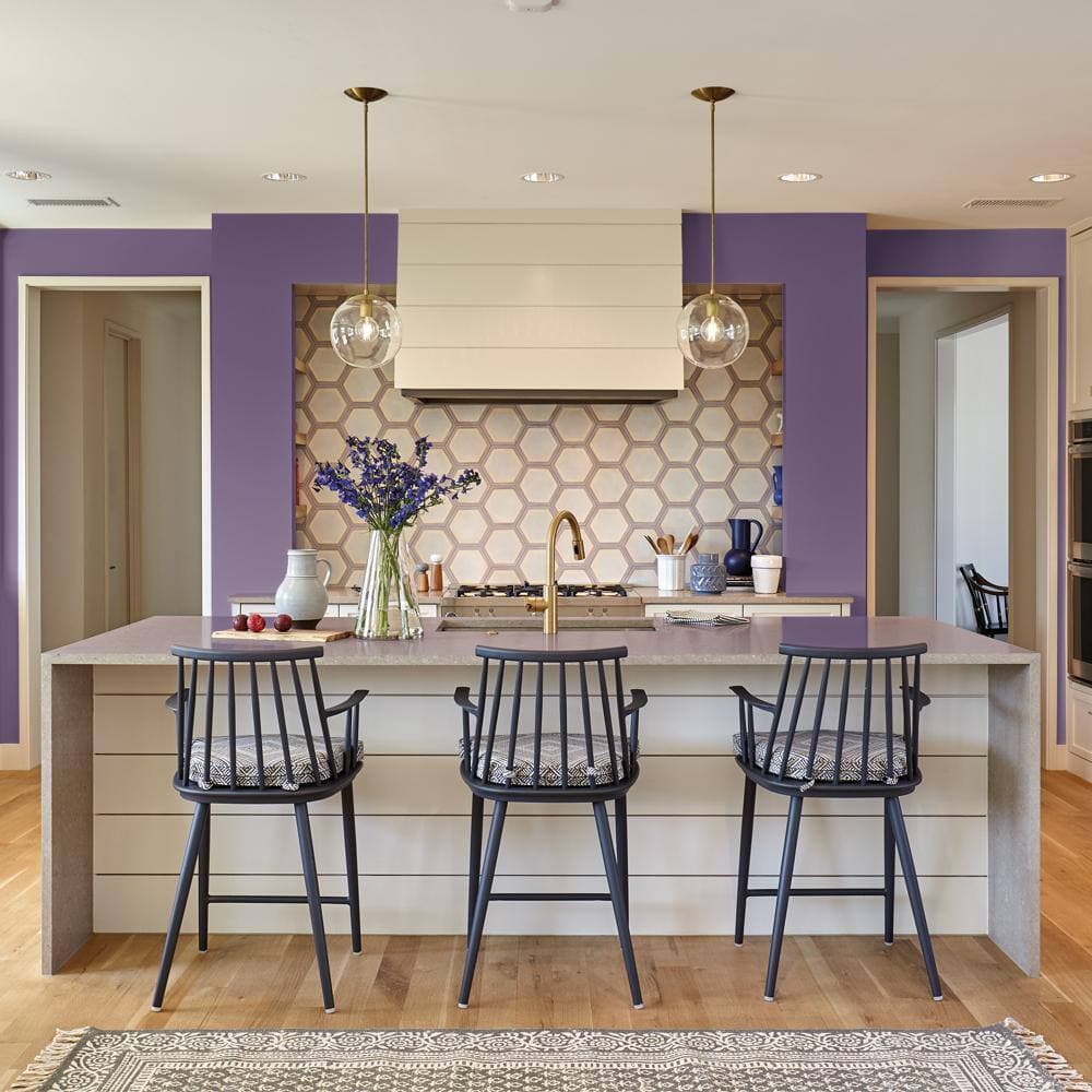BEHR PRO 1 gal. #S-G-670 Deep Violet Semi-Gloss Interior Paint (3)