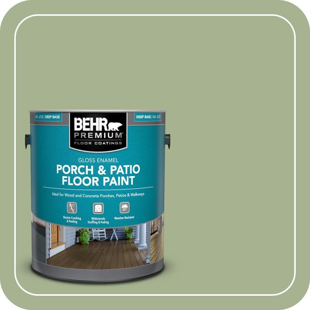 BEHR PREMIUM 1 gal. #PPU11-06 Willow Grove Gloss Enamel Interior/Exterior Porch and Patio Floor Paint