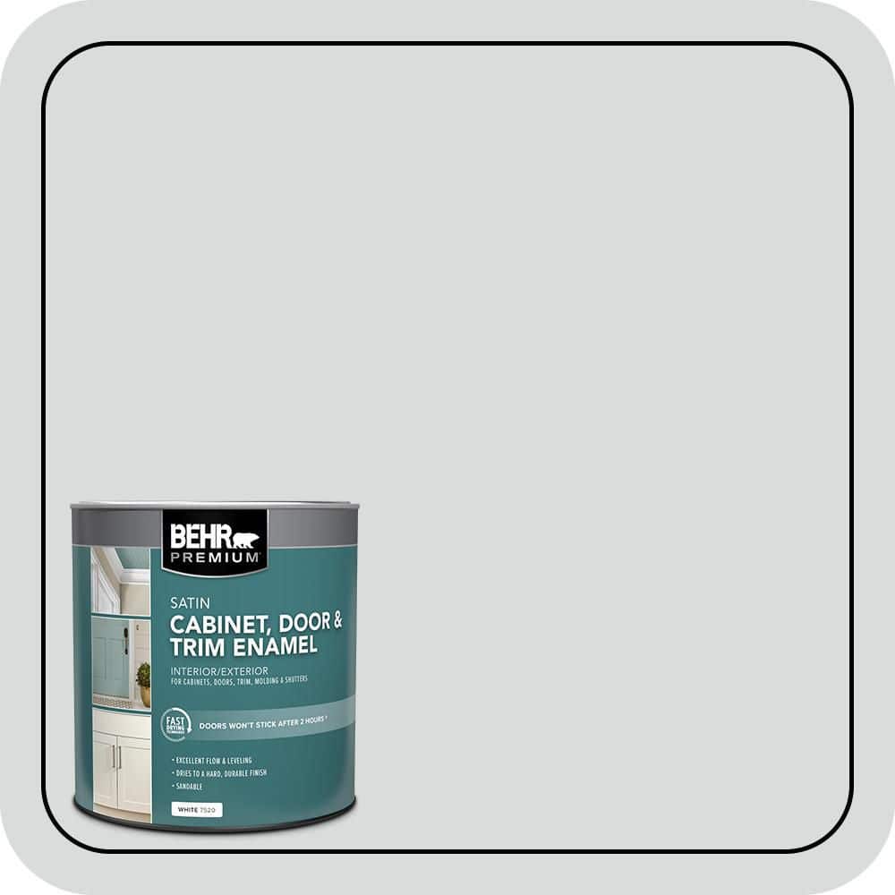 BEHR PREMIUM 1 qt. #PPU26-14 Drizzle Satin Enamel Interior/Exterior Cabinet, Door & Trim Paint