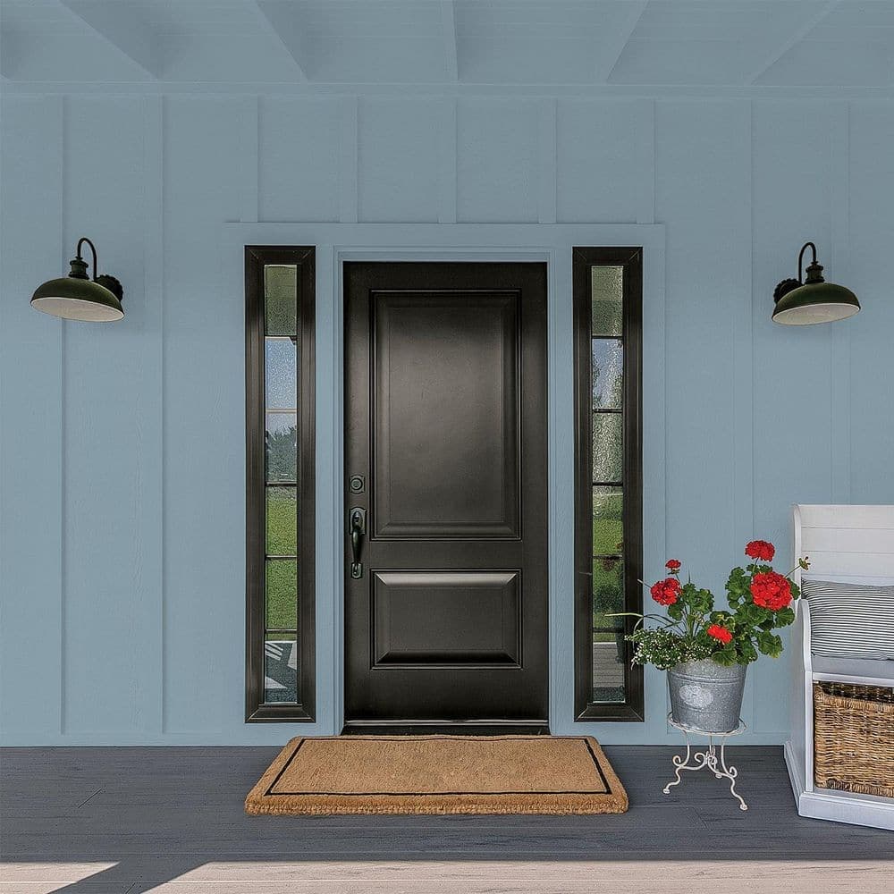 Glidden Premium 1 gal. PPG1153-5 Chalky Blue Exterior Latex Paint (4)