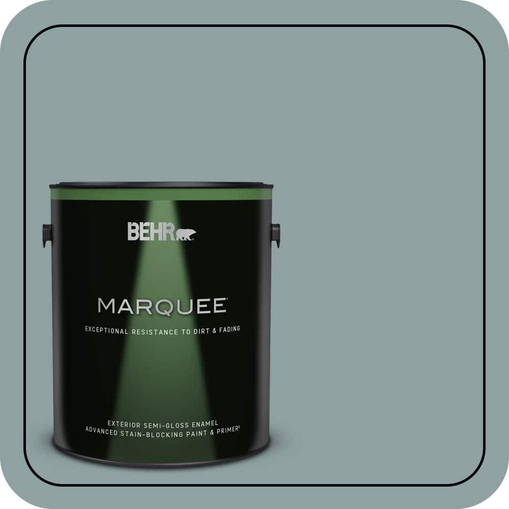 BEHR MARQUEE 1 gal. #N440-4 October Sky Semi-Gloss Enamel Exterior Paint & Primer