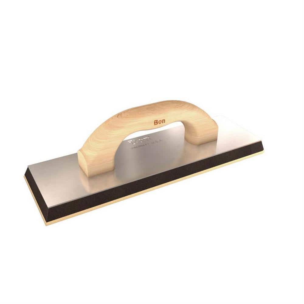 Bon Tool 12 in. x 4 in. x 5/8 in. Grout Float with Wood Handle