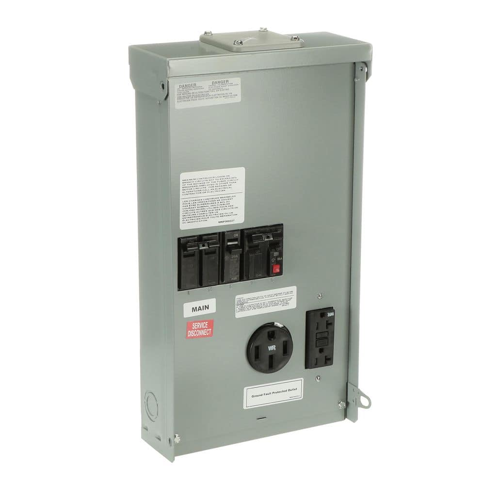 Midwest Electric Products 70 Amp 3-Space 6-Circuit Main Breaker Overhead/Underground Temporary Power Panel (U155MBC033) (3)