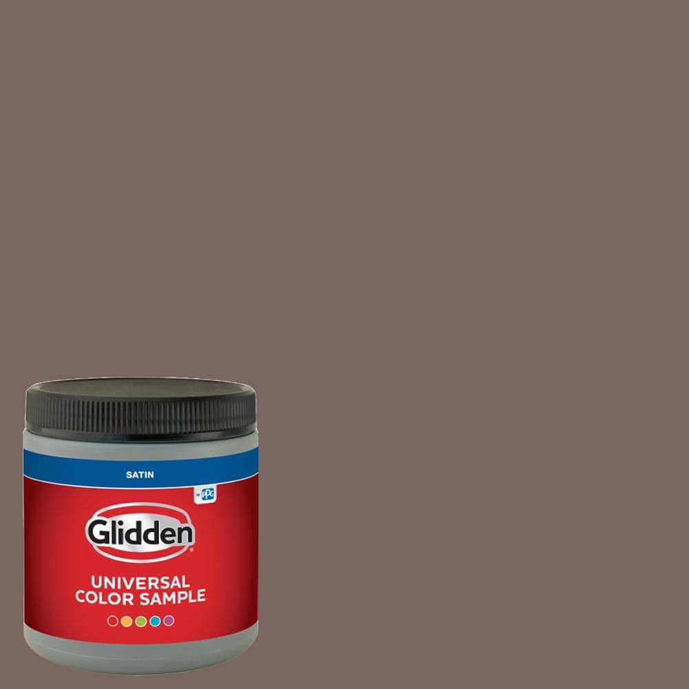 Glidden 8 oz. PPG1017-6 Bold Brandy Satin Interior Paint Sample (1)