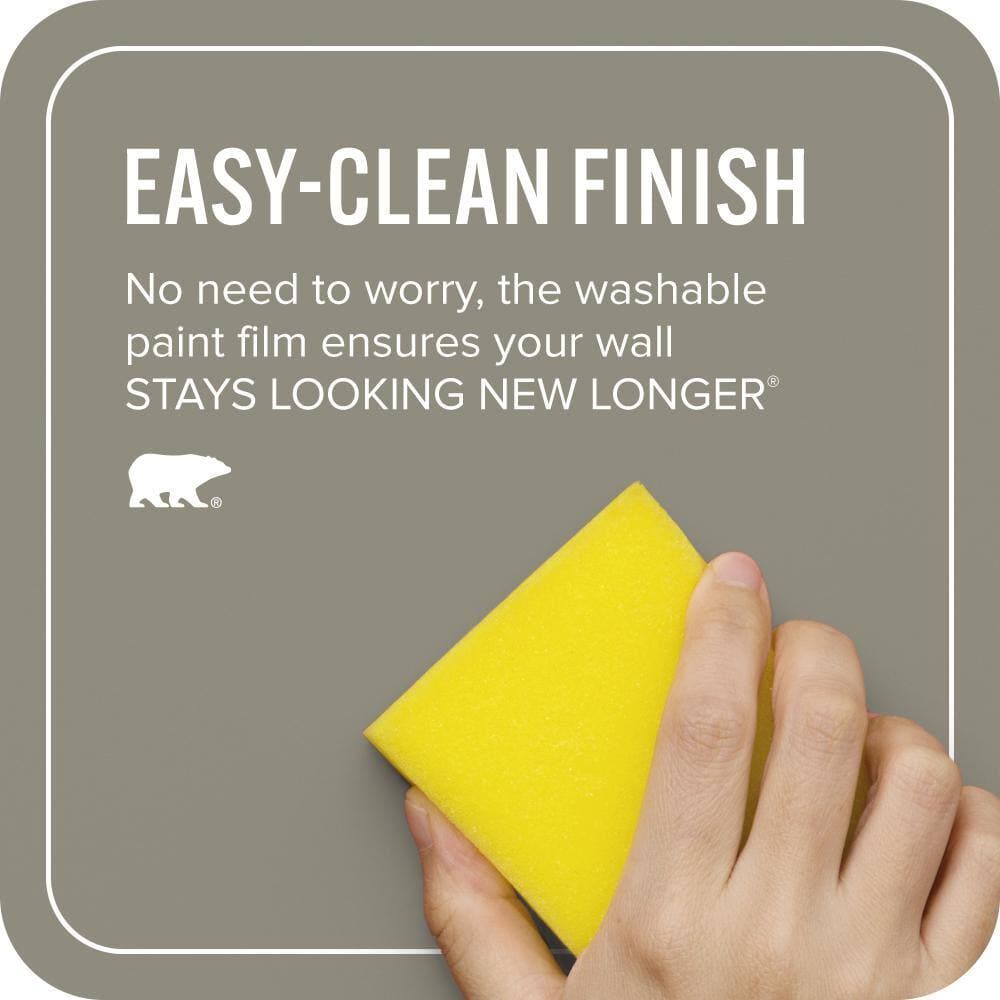 BEHR ULTRA 1 gal. #MQ6-25 Pavement Gray Extra Durable Flat Interior Paint & Primer (4)