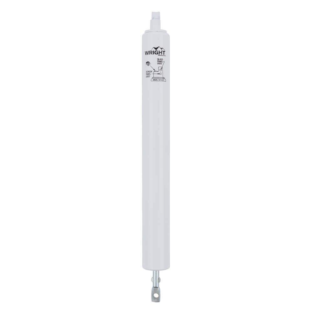Wright Products Standard Duty Pneumatic Screen and Storm Door Closer, White