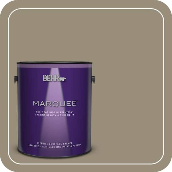 BEHR MARQUEE 1 gal. #MQ6-29 Lost Canyon One-Coat Hide Eggshell Enamel Interior Paint & Primer (2)
