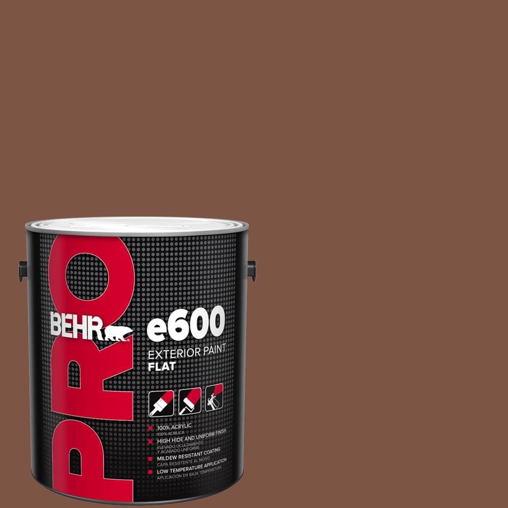 BEHR PRO 1 gal. #ECC-54-3 Wild Stallion Flat Exterior Paint