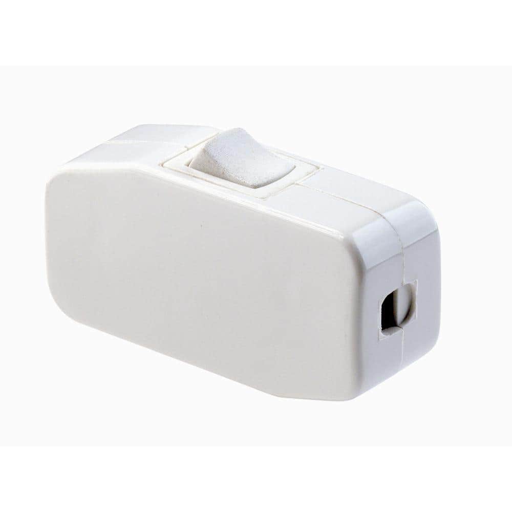 Leviton 3 Amp Appliance Cord Switch, White 5410-W (2)