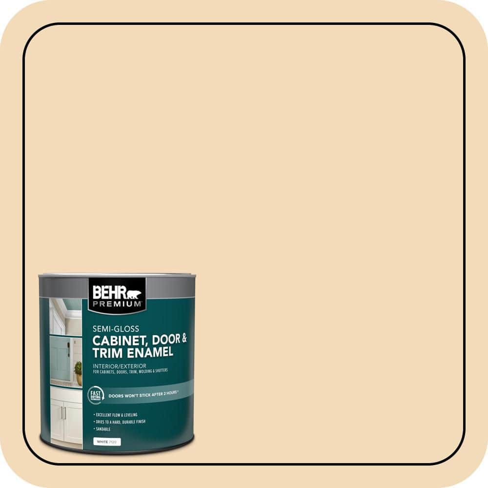 BEHR PREMIUM 1 qt. #AE-20 Tiki Light Semi-Gloss Enamel Interior/Exterior Cabinet, Door & Trim Paint