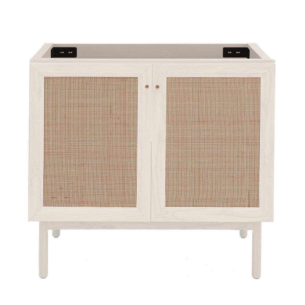 Swiss Madison Classes 35.35 in. W x 17.85 in. D x 32.5 in. H Single Sink Bath Vanity Cabinet without Top in White Oak (3)