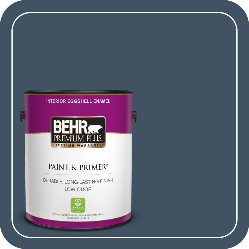 BEHR PREMIUM PLUS 1 gal. #560F-7 Twilight Chimes Eggshell Enamel Low Odor Interior Paint & Primer